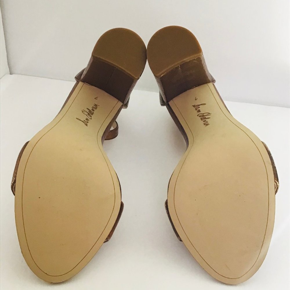 💙 Sam Edelman Leather Heel Sandal - Picture 12 of 13